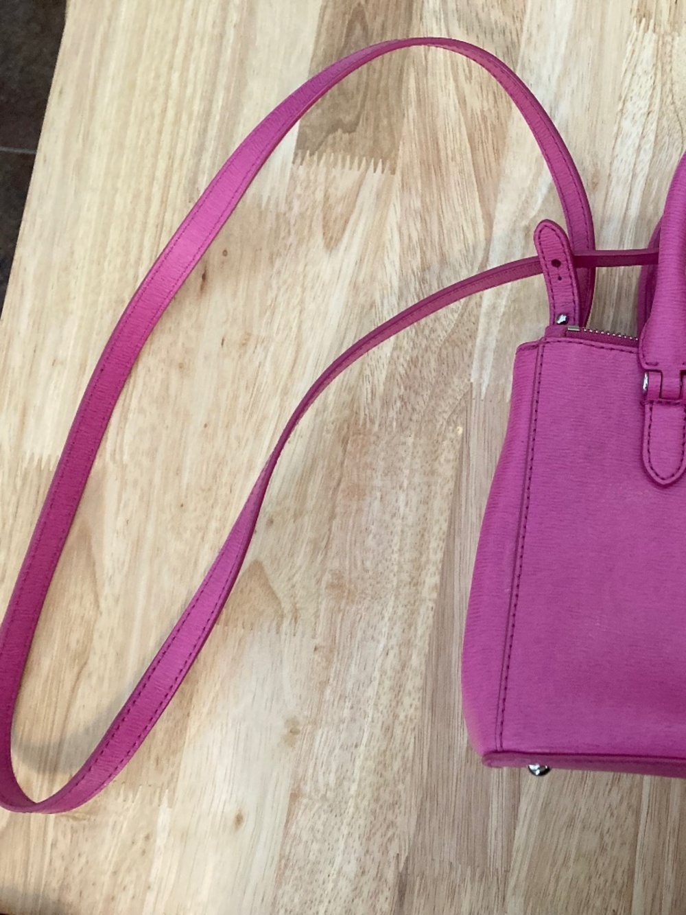 Pink Leather Ralph Lauren Mini Purse - Picture 2 of 8